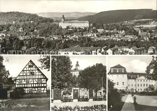 Rudolstadt Bauernhaeuser Museum Wilhelm Pieck Platz Schloss Ludwigsburg Kat. Rudolstadt