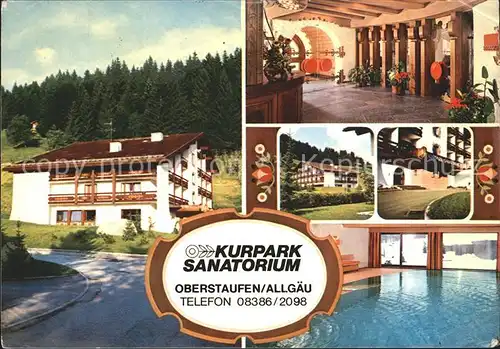 Oberstaufen Kurpark Sanatorium  Kat. Oberstaufen