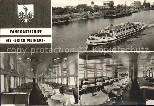 Magdeburg Fahrgastschiff MS Erich Weinert  Kat. Magdeburg