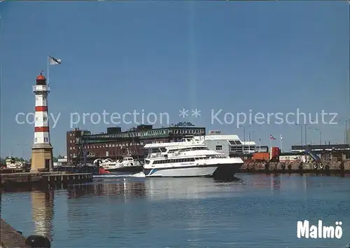 Malmoe Hafen Yacht Leutturm  Kat. Malmoe