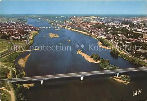 Blois Loir et Cher Pont Loire Fliegeraufnahme Kat. Blois