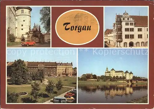 Torgau Rathaus Schloss Hartenfels Maria Brautzsch Platz Kat. Torgau