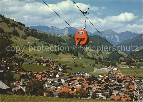 Zweisimmen Gondelbahn Rinderberg  Kat. Zweisimmen