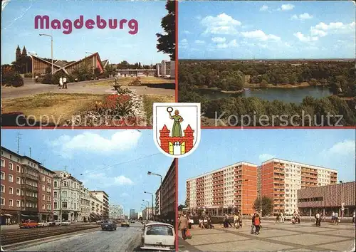 Magdeburg Hyparschale Adolf Mittag See Karl Marx Strasse  Kat. Magdeburg