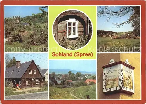 Sohland Spree Heimatmuseum Sonnenuhr Haus Markt 17 Kat. Sohland Spree