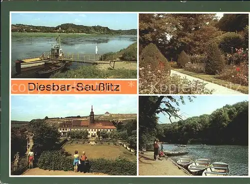 Diesbar Seusslitz Schlossgarten Schlosspark Gondelteich Seusslitzgrund  Kat. Nuenchritz