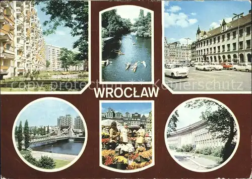 Wroclaw Popowice Budowlani Markt  Kat. Wroclaw Breslau