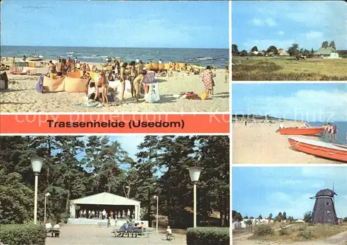 Trassenheide Usedom Strand Musikpavillon Muehle  Kat. Trassenheide