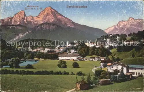 Berchtesgaden mit Watzmann Kat. Berchtesgaden