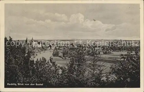 Rochlitz Sachsen Blick von der Bastei Kat. Rochlitz