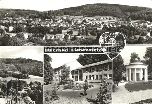 Bad Liebenstein Panorama Ruine Therapiegebaeude Brunnentempel Kat. Bad Liebenstein