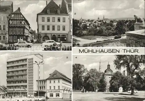 Muehlhausen Thueringen Wilhelm Pieck Platz Stadtbergblick Hotel Stadt Muehlhausen Inneres Frauentor Kat. Muehlhausen Thueringen
