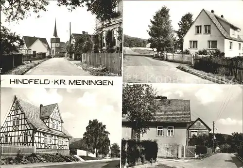 Hindfeld Strassenpartien Fachwerkhaus Kat. Milz