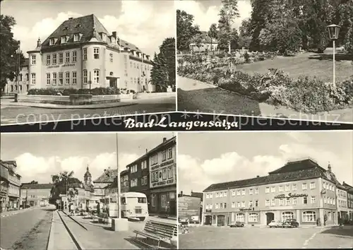 Bad Langensalza Kurhaus Park Strassenpartie Hotel Scharan Kat. Bad Langensalza