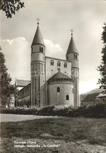 Gernrode Harz Stiftskirche St Cyrlakus Kat. Gernrode Harz