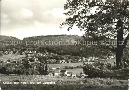 Cabarz Blick zum Datenberg Kat. Tabarz Thueringer Wald