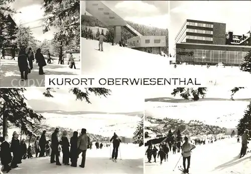 Oberwiesenthal Erzgebirge Orts und Teilansichten Schanze Hotel Kat. Oberwiesenthal
