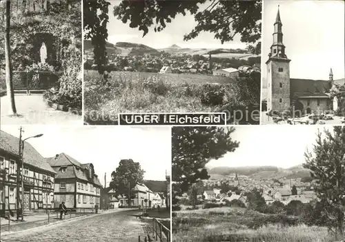 Uder Mariengrotte Gesamt Kath Kirche Dorfstr Teilansicht Kat. Uder