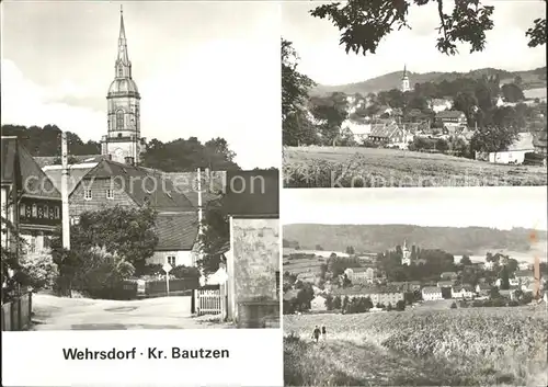 Wehrsdorf Sachsen Teilansicht Kirche Panorama Kat. Sohland Spree