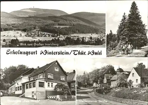 Winterstein Emsetal mit Gr Inselsberg Kremserfahrt Gasthaus Zum Hirsch Liebensteiner Strasse