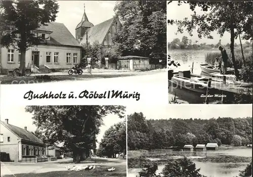 Roebel Mueritz Buchholz An der Mueritz Teilansichten Kat. Roebel Mueritz