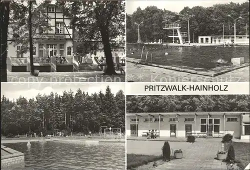 Pritzwalk Forsthaus Hainholz Schwimmbad Kat. Pritzwalk