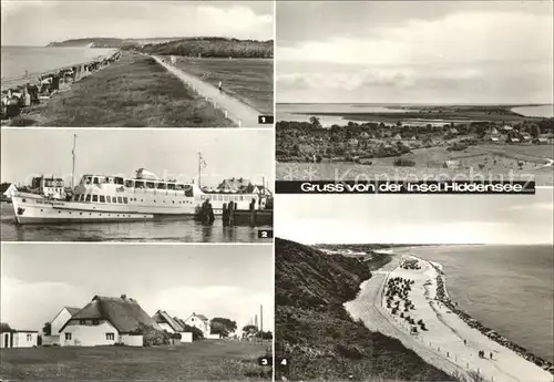 Insel Hiddensee Vitte Am Hafen Faehrschiff Neuendorf Kloster Strand Kat. Insel Hiddensee