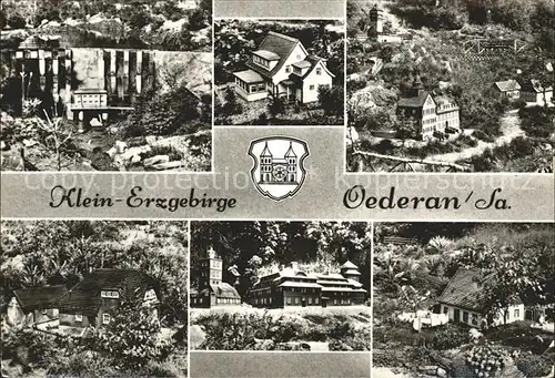 Oederan Klein Erzgebirge Teilansichten Kat. Oederan