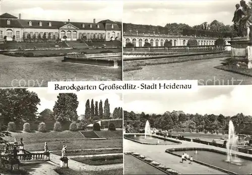 Heidenau Sachsen Barockgarten Grosssedlitz Details Kat. Heidenau