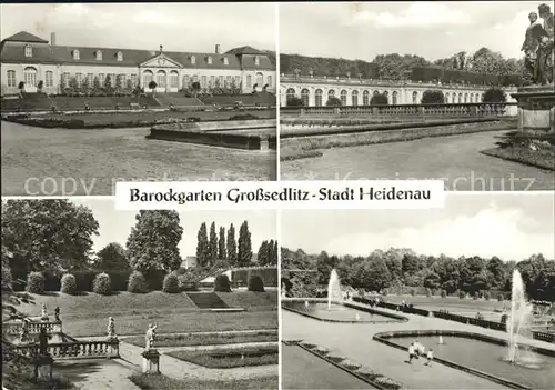 Heidenau Sachsen Barockgarten Grosssedlitz Details Kat. Heidenau