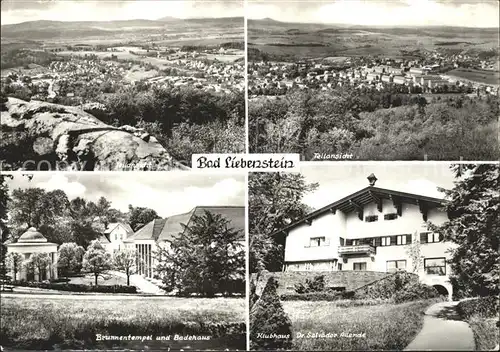 Bad Liebenstein Panorama Brunnentempel Badehaus Klubhaus Salvador Allende Kat. Bad Liebenstein