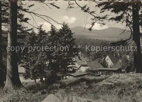 Schierke Harz Blick zum Wurmberg Luftkurort Kat. Schierke Brocken