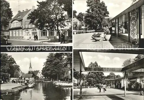 Luebbenau Spreewald HO Gaststaette Hafen Promenade Kirche Kat. Luebbenau