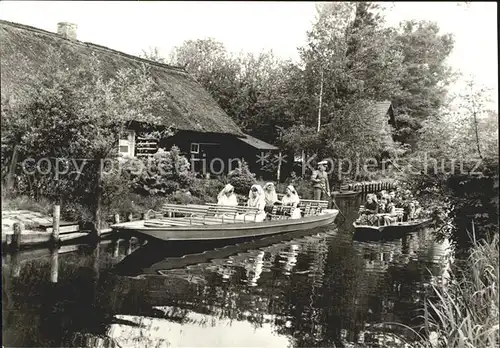 Luebbenau Spreewald Kahn Wasserstrasse Kat. Luebbenau