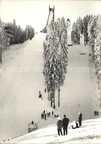 Johanngeorgenstadt Erzgebirgsschanze Jugendschanze Pioniersschanze Skispringen Wintersportplatz Kat. Johanngeorgenstadt