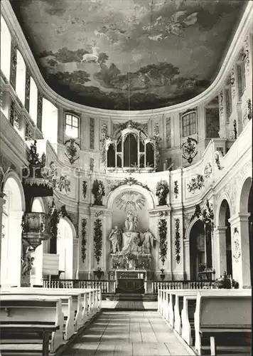 Wermsdorf Schlosskapelle Hubertusburg jetzt Katholische Kirche Altar Fresken Kat. Wermsdorf