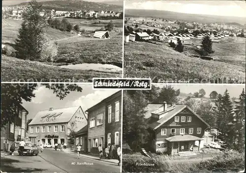 Schmiedefeld Rennsteig Teilansicht Bungalowanlage Filmbuehne HO Kaufhaus Kat. Schmiedefeld Rennsteig