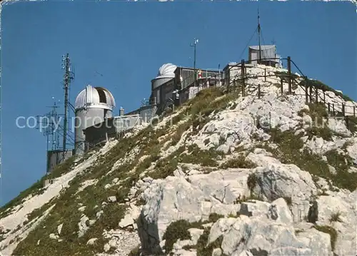 Bayrischzell Wendelsteingipfel mit Observatorium Kat. Bayrischzell