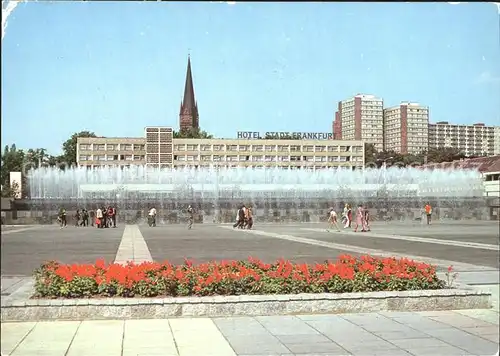 Frankfurt Oder Hotel Stadt Frankfurt Karl Marx Strasse Wasserspiele Kat. Frankfurt Oder