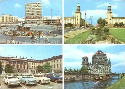 Berlin Alexanderplatz Frankfurter Tor Humboldt Universitaet Dom Hauptstadt der DDR Kat. Berlin