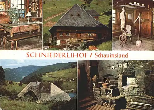 Schauinsland Schniederlihof Bauernhaus Museum 300jaehriges Schwarzwaldhaus Kat. Oberried
