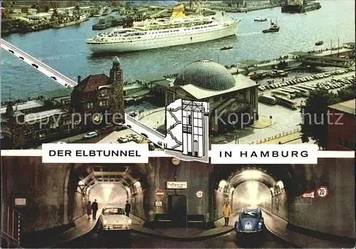 Hamburg Hafen Faehre Elbtunnel Kat. Hamburg