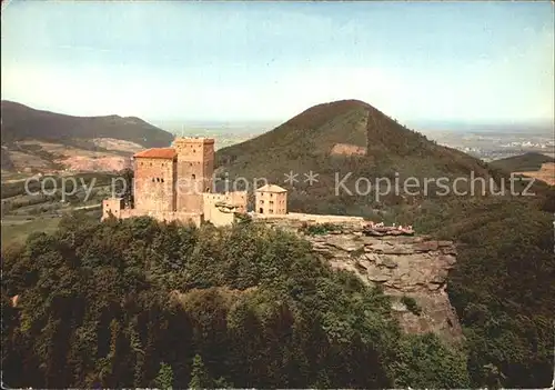 Annweiler Trifels Burg Trifels Fliegeraufnahme Kat. Annweiler am Trifels