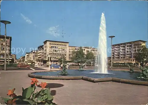 Mannheim Blick auf die Planken Fontaene Kat. Mannheim