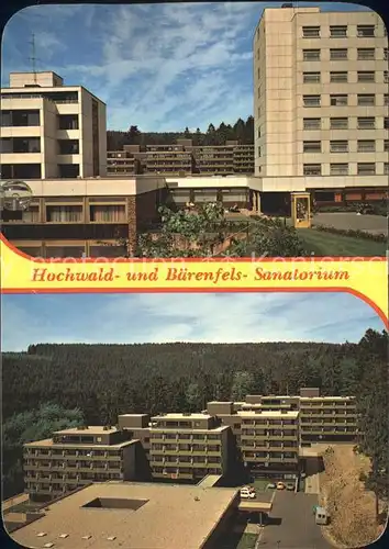 Weiskirchen Saar Hochwald und Baerenfels Sanatorium Kat. Weiskirchen Saar