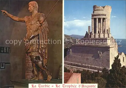 La Turbie Le Trophee d Auguste Vestige Romain Statue Roemische Ruine Kat. La Turbie
