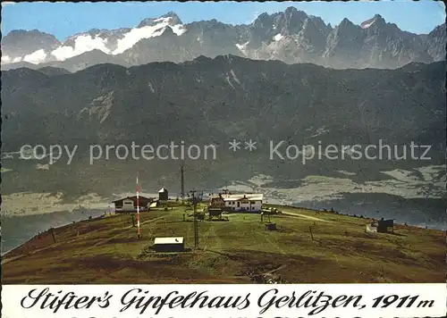 Gerlitzen Stifters Gipfelhaus Alpenpanorama Julische Alpen Kat. Arriach