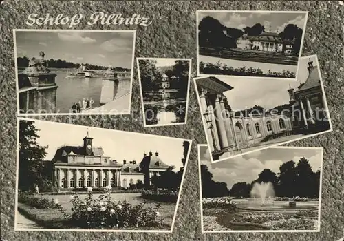 Pillnitz Schloss Freitreppe Palais Englischer Pavillon Wandelgang Park Kat. Dresden