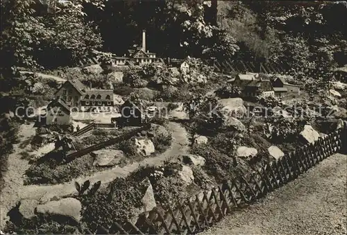 Oederan Klein Erzgebirge Miniaturpark im Stadtwald Kat. Oederan