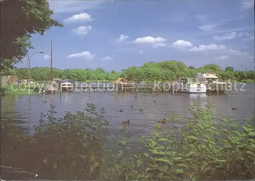 Fuerstenberg Havel Hafen Bootsanleger Kat. Fuerstenberg